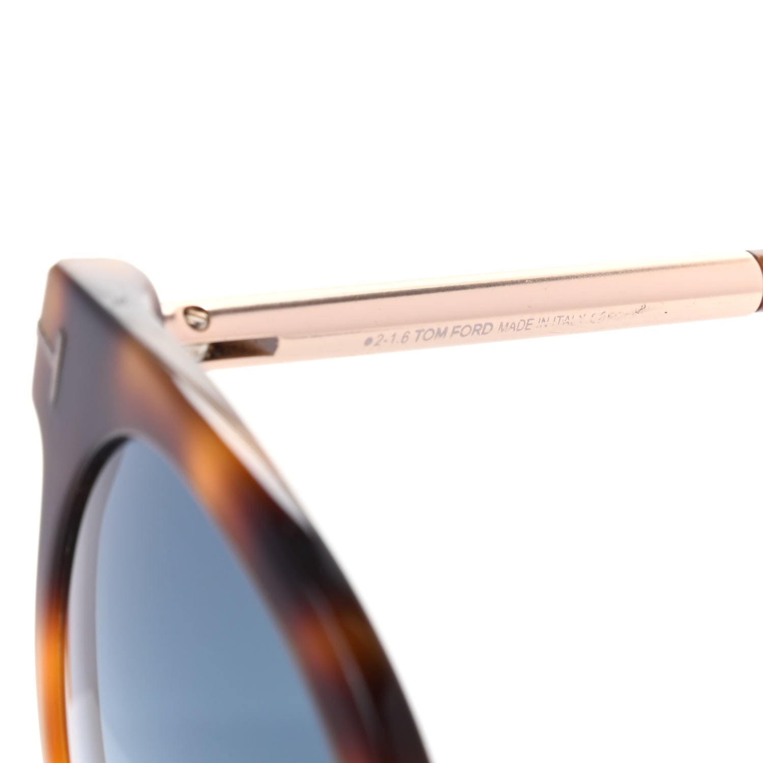 Tom Ford Janina Round Sunglasses TF435 Tortoise 5 of 8
