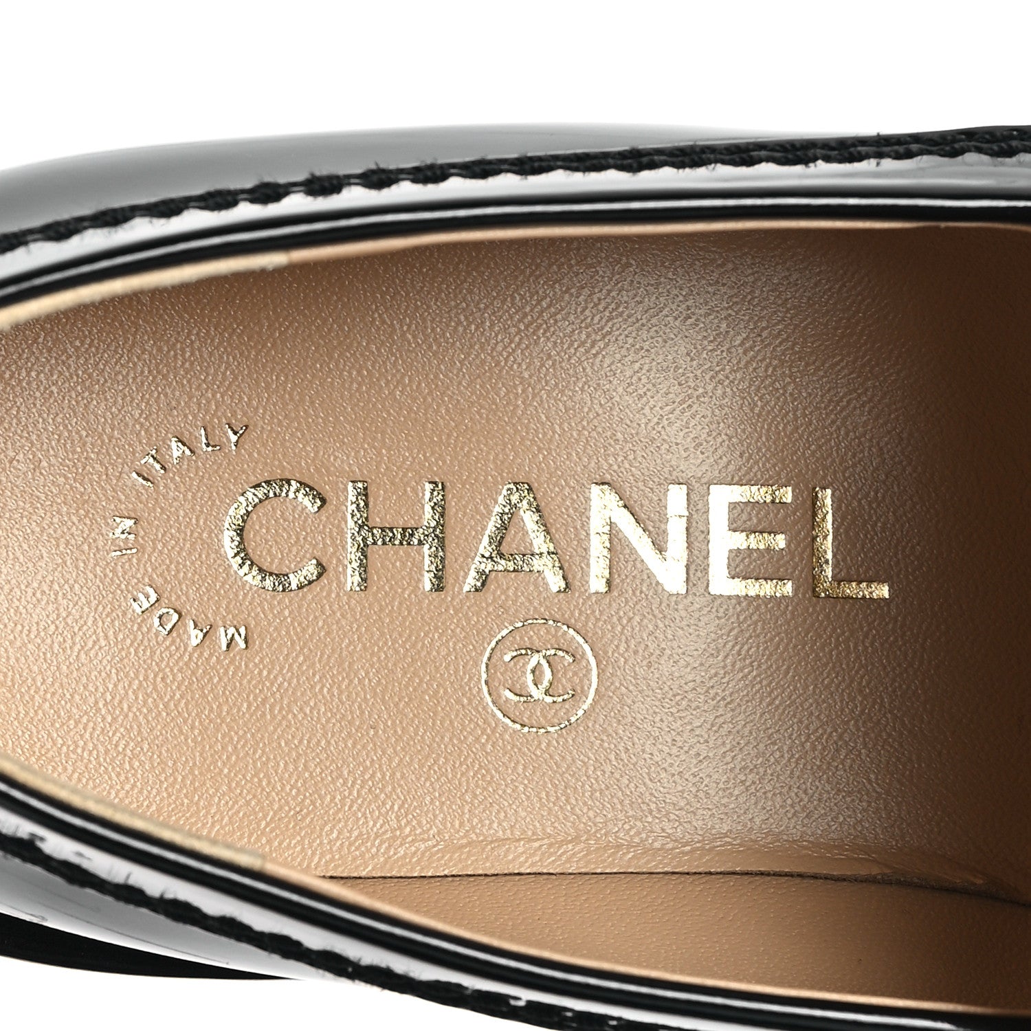 【高級】CHANEL シャネル ローファー ロゴプレート金具 高級】CHANEL シャネル ローファー ロゴプレート金具