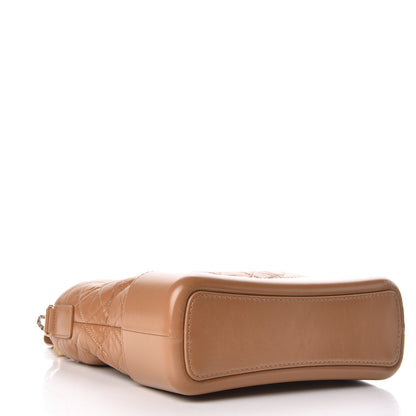Chanel Aged Calfskin Quilted Medium Gabrielle Hobo Tan 4 of 10