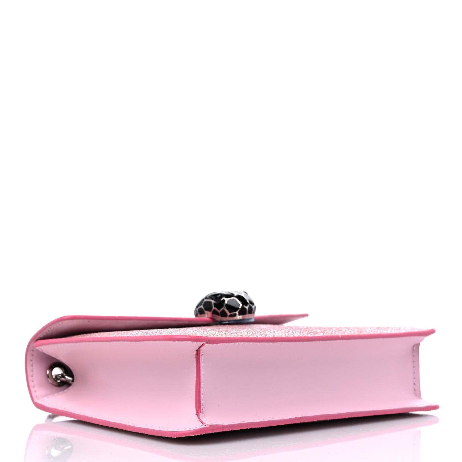 Bulgari Calfskin Galuchat Serpenti Forever Crossbody Pink 4 of 8