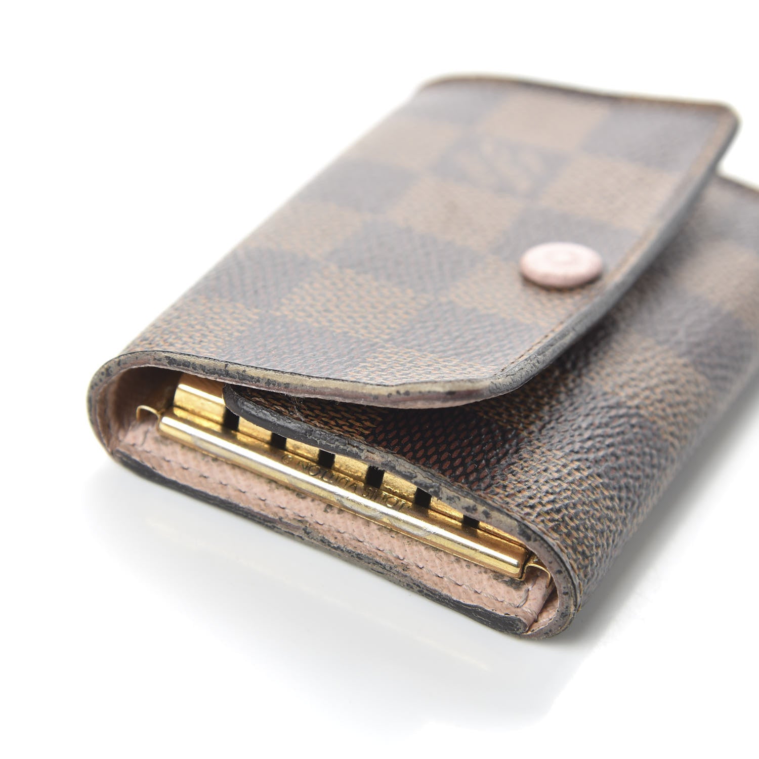 Louis Vuitton Damier Ebene Multicles 6 Key Holder Rose Ballerine 12 of 12