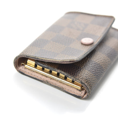 Louis Vuitton Damier Ebene Multicles 6 Key Holder Rose Ballerine 12 of 12