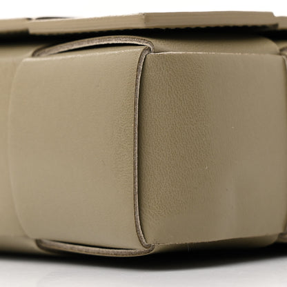 Bottega Veneta Calfskin Maxi Intreccio Cassette With Strap Bag Taupe 9 of 16