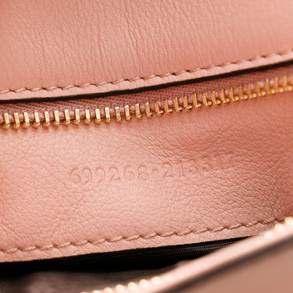 Gucci Roxy Calfskin Blondie Chain Shoulder Flap Bag Powder Pink 7 of 10