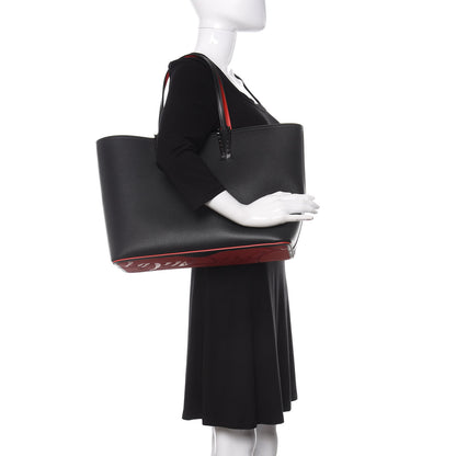 Christian Louboutin Calfskin Spikes East West Cabata Tote Black 2 of 10