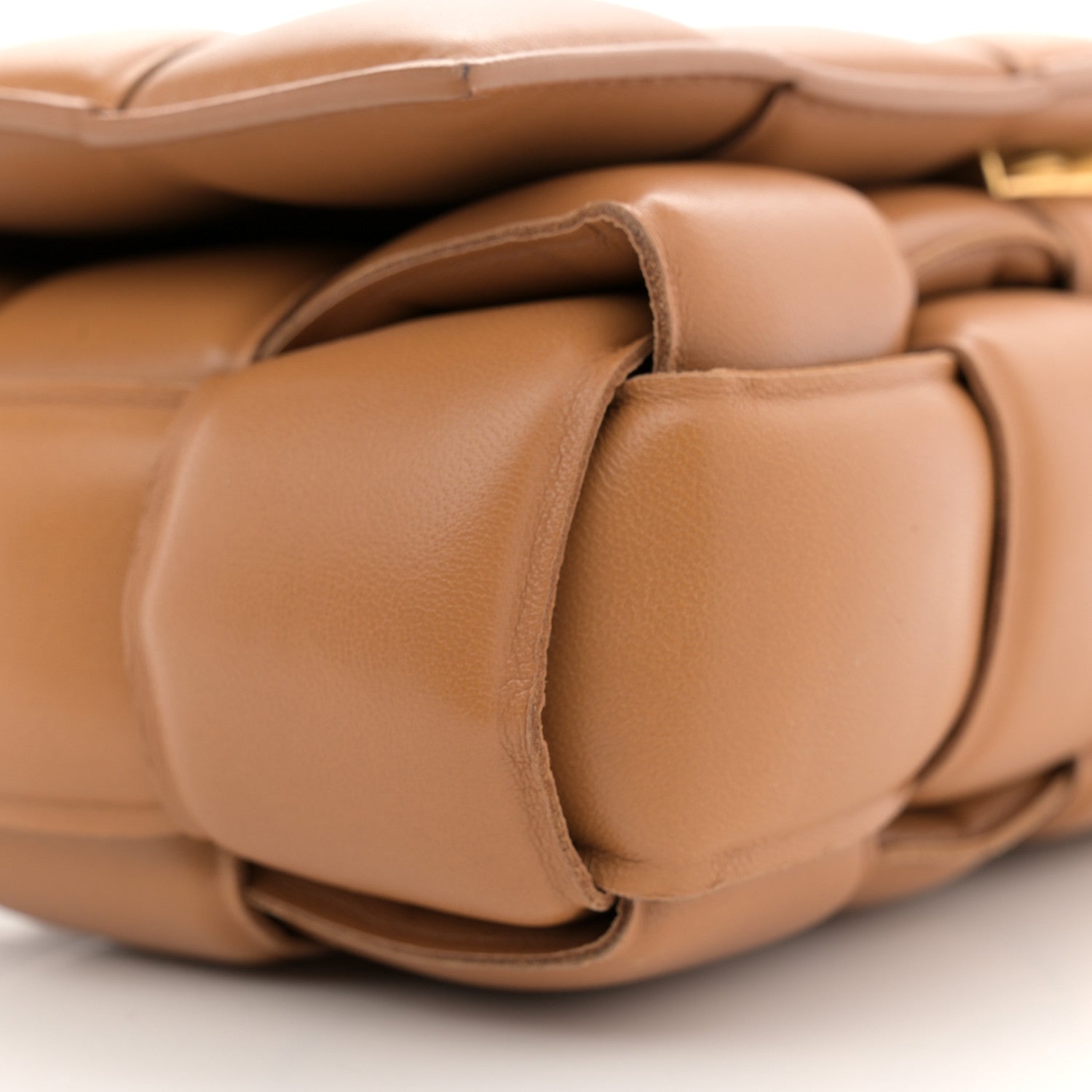 Bottega Veneta Nappa Maxi Intreccio Padded Cassette Crossbody Bag Caramel 9 of 13