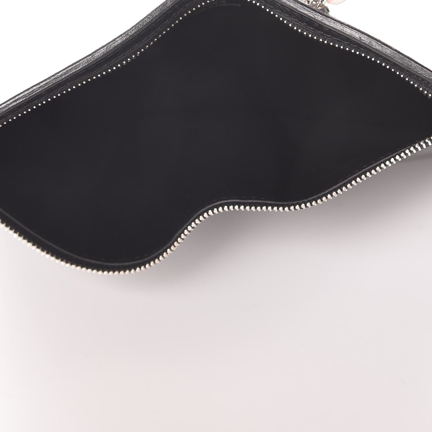Hermes Taurillon Clemence Zip Zap Bi-Fold Wallet Black 6 of 9