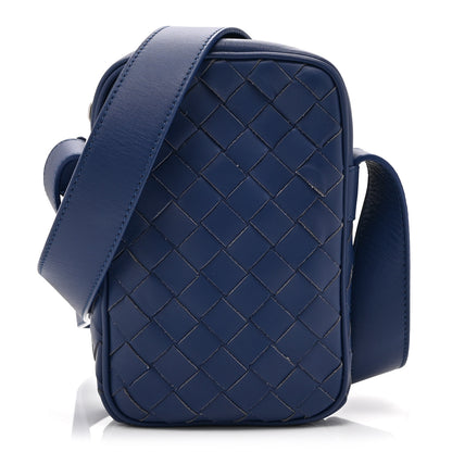 Bottega Veneta Nappa Intrecciato Phone Case Crossbody Bag Cobalt 1 of 11