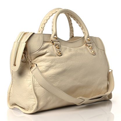 Balenciaga Agneau Giant 12 Gold Hardware City Blanc Creme Light Craie 2 of 10