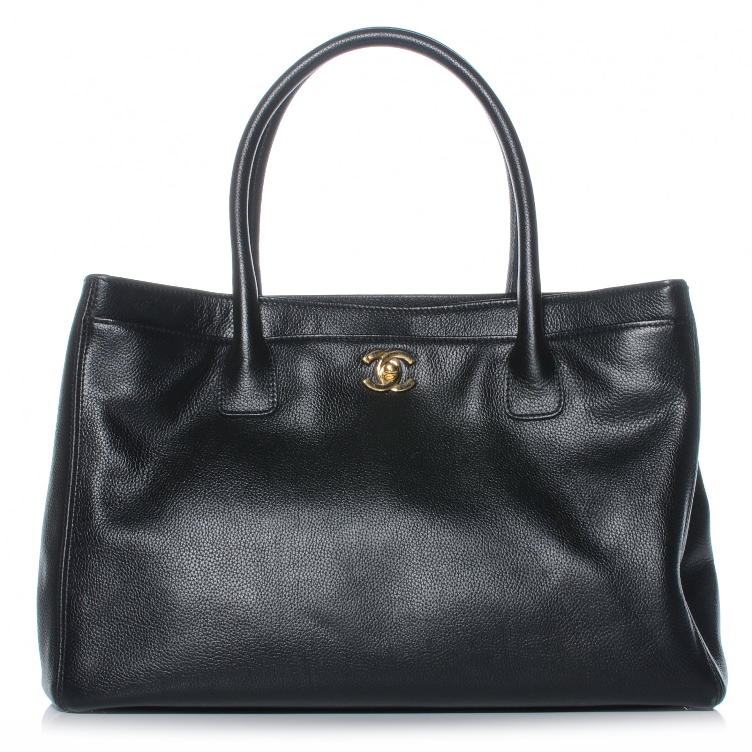 Chanel Calfskin Cerf Executive Shopper Tote Black 1 of 7