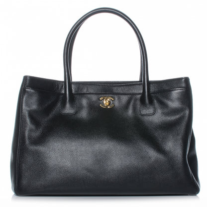 Chanel Calfskin Cerf Executive Shopper Tote Black 1 of 7