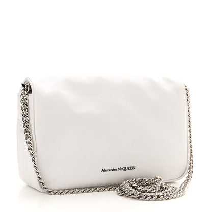 Alexander McQueen Nylon Graffiti Skull Small Crossbody Bag White Black 3 of 11