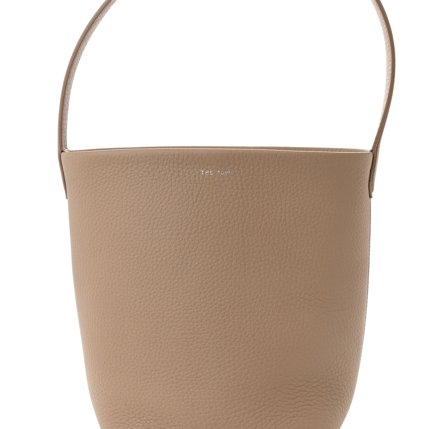 Grained Calfskin Small N/S Park Tote Dark Taupe