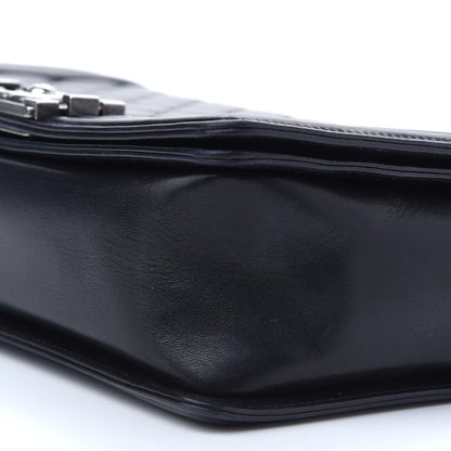 Chanel Lambskin Stingray Quilted Medium Boy Flap Black 8 of 8