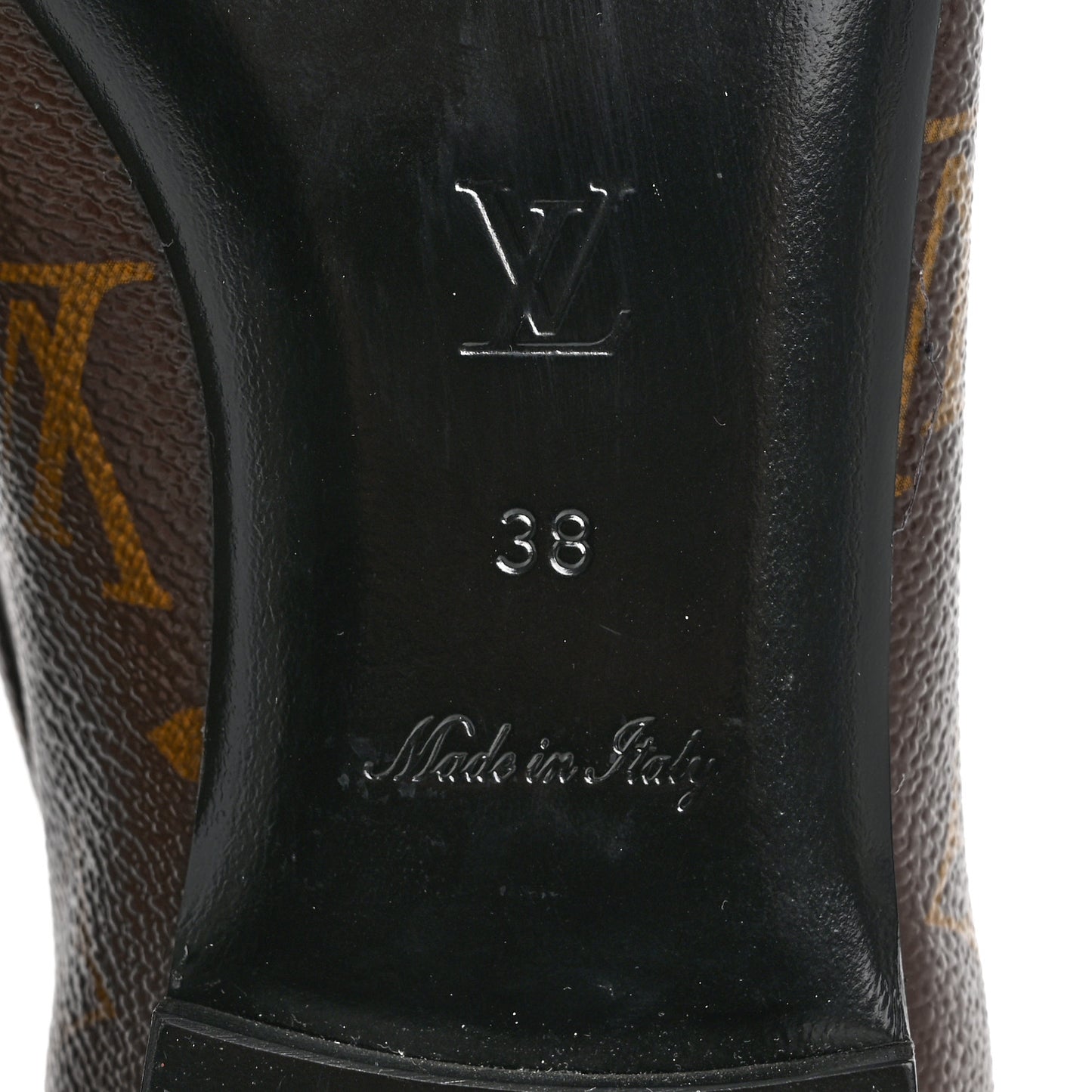 Monogram Upper Case Flat Loafer 38