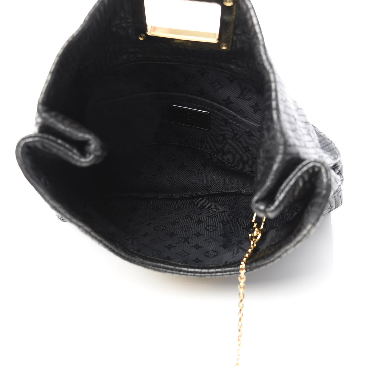 Calfskin Quilted Monogram Altair Clutch Black