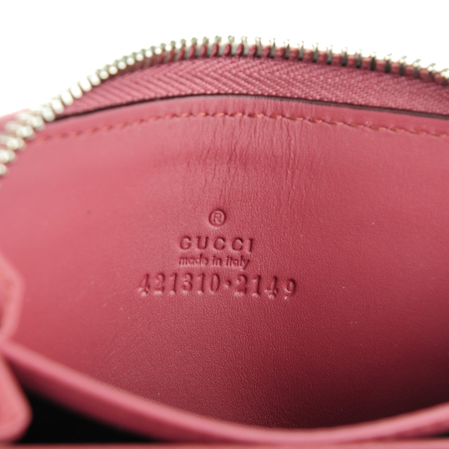 GG Supreme Monogram Blooms Zip Around Card Case Wallet Beige Multicolor Dry Rose