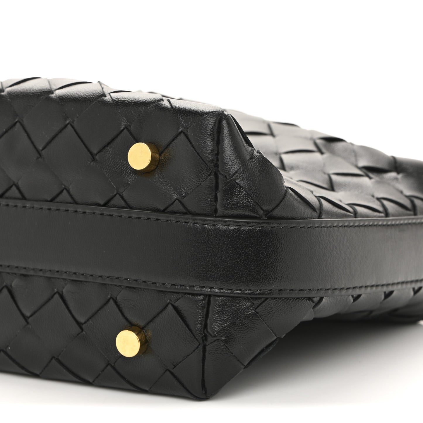 Calfskin Nappa Intrecciato Mini Wallace Black