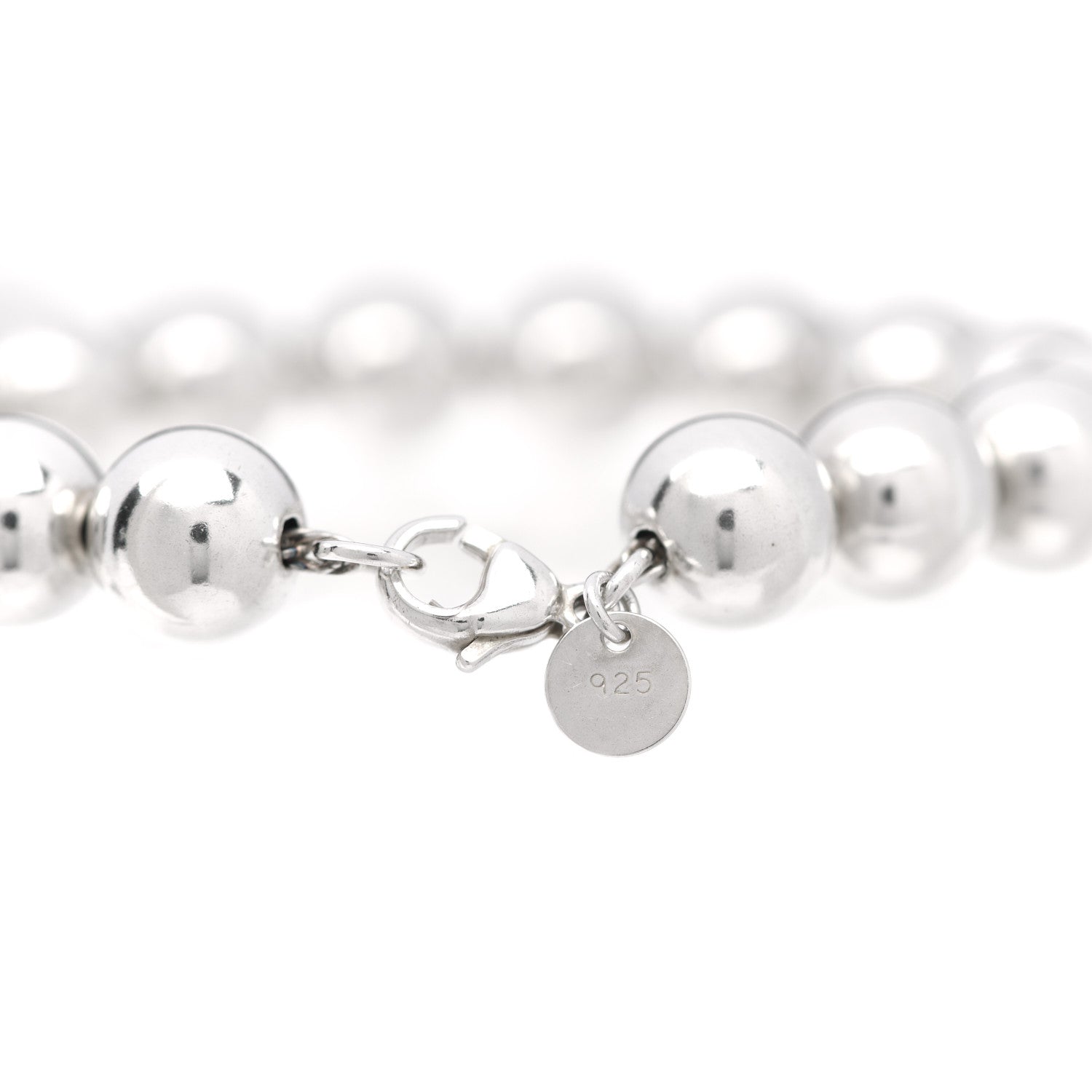 Tiffany Sterling Silver 10mm HardWear Ball Bracelet 4 of 5