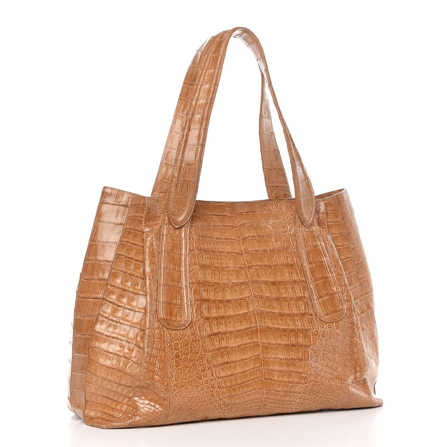 Crocodile Tote Tan