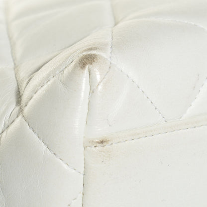 Chanel Lambskin Quilted Shoulder Bag White 9 of 9