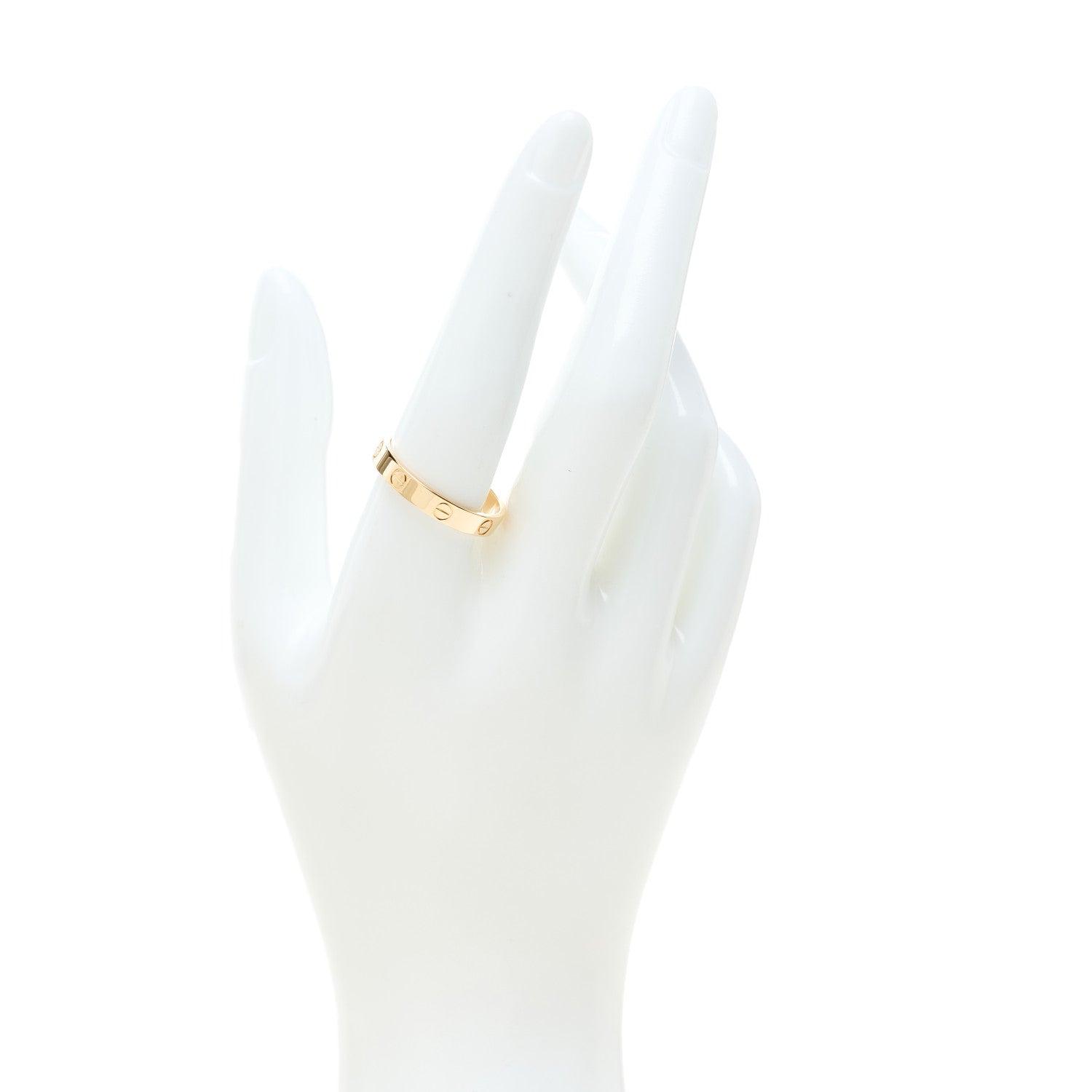 Cartier 18K Yellow Gold 3.5mm LOVE Wedding Band Ring 61 9.5 2 of 5