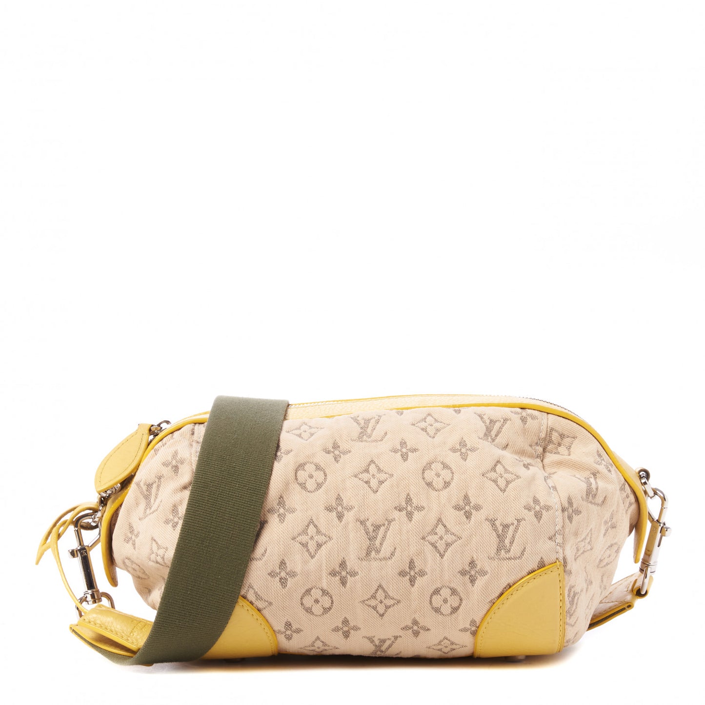 Monogram Denim Pochette Round Yellow