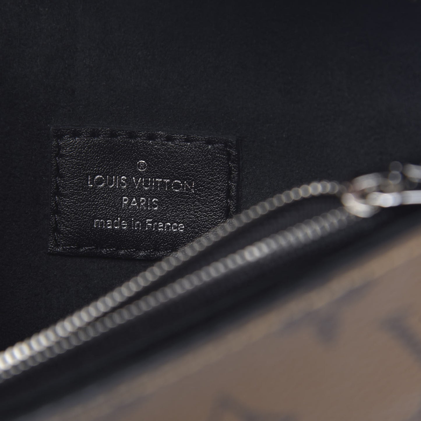 Reverse Monogram Kabuki Pochette Black