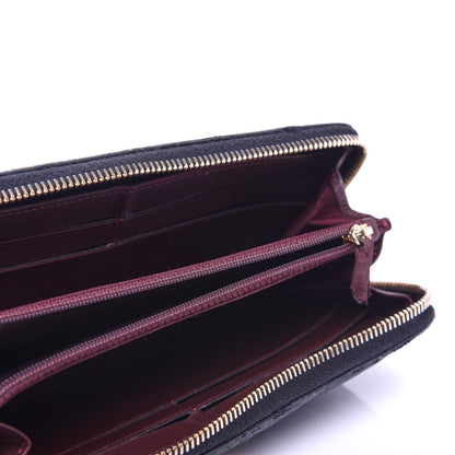 Chanel Lambskin Quilted Large Gusset Zip Around Wallet Black 5 of 12