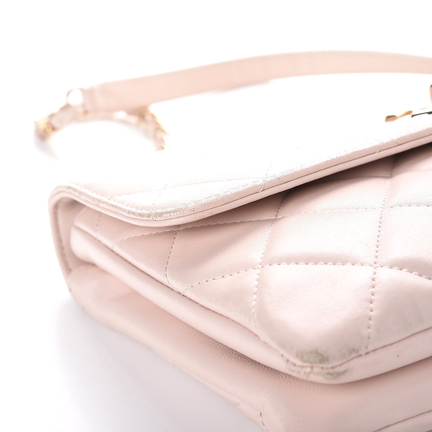 Lambskin Quilted Medium Trendy CC Flap Pink