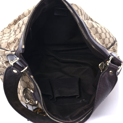 Gucci Monogram Medium Sukey Hobo Dark Brown 5 of 13