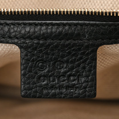 Gucci Pebbled Calfskin Medium Soho Flap Crossbody Black 6 of 10