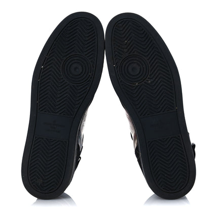 Louis Vuitton Suede Monogram Mens Rivoli High Top Sneakers 10 Black Multicolor 7 of 13