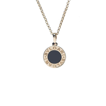 Bulgari 18K Yellow Gold Black Onyx BVLGARI BVLGARI Pendant Necklace 3 of 5