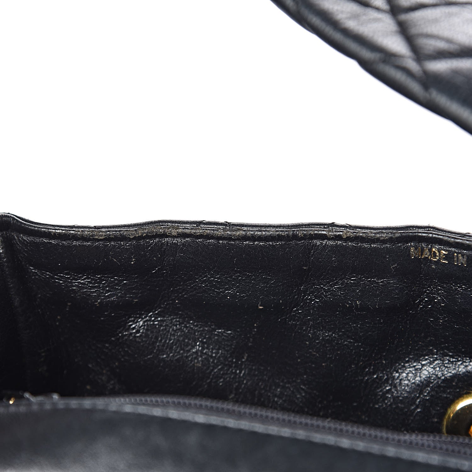 Chanel Lambskin Quilted Flap Shoulder Bag Black 9 of 12