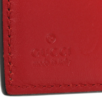 Gucci GG Supreme Monogram Pearl Studded French Wallet Beige Hibiscus Red 8 of 14