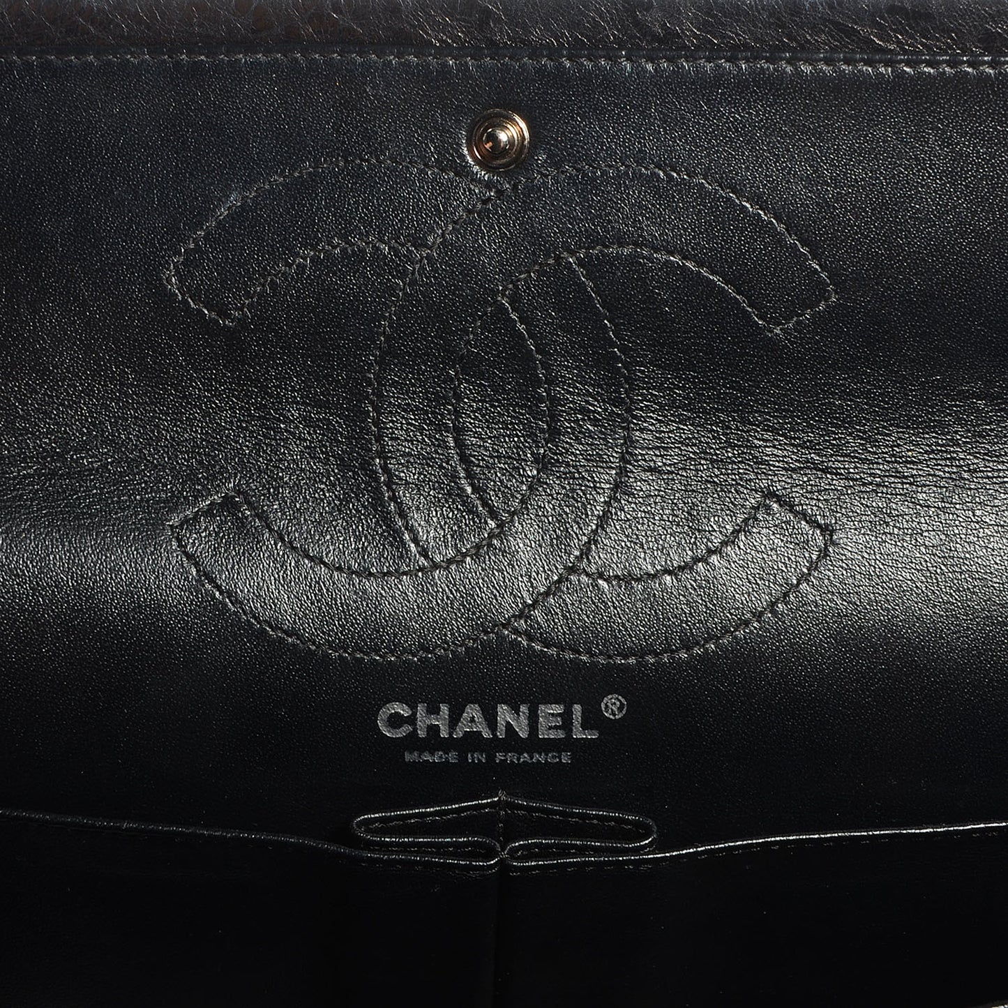 Aged Calfskin 2.55 Reissue 226 Flap Metallic Black