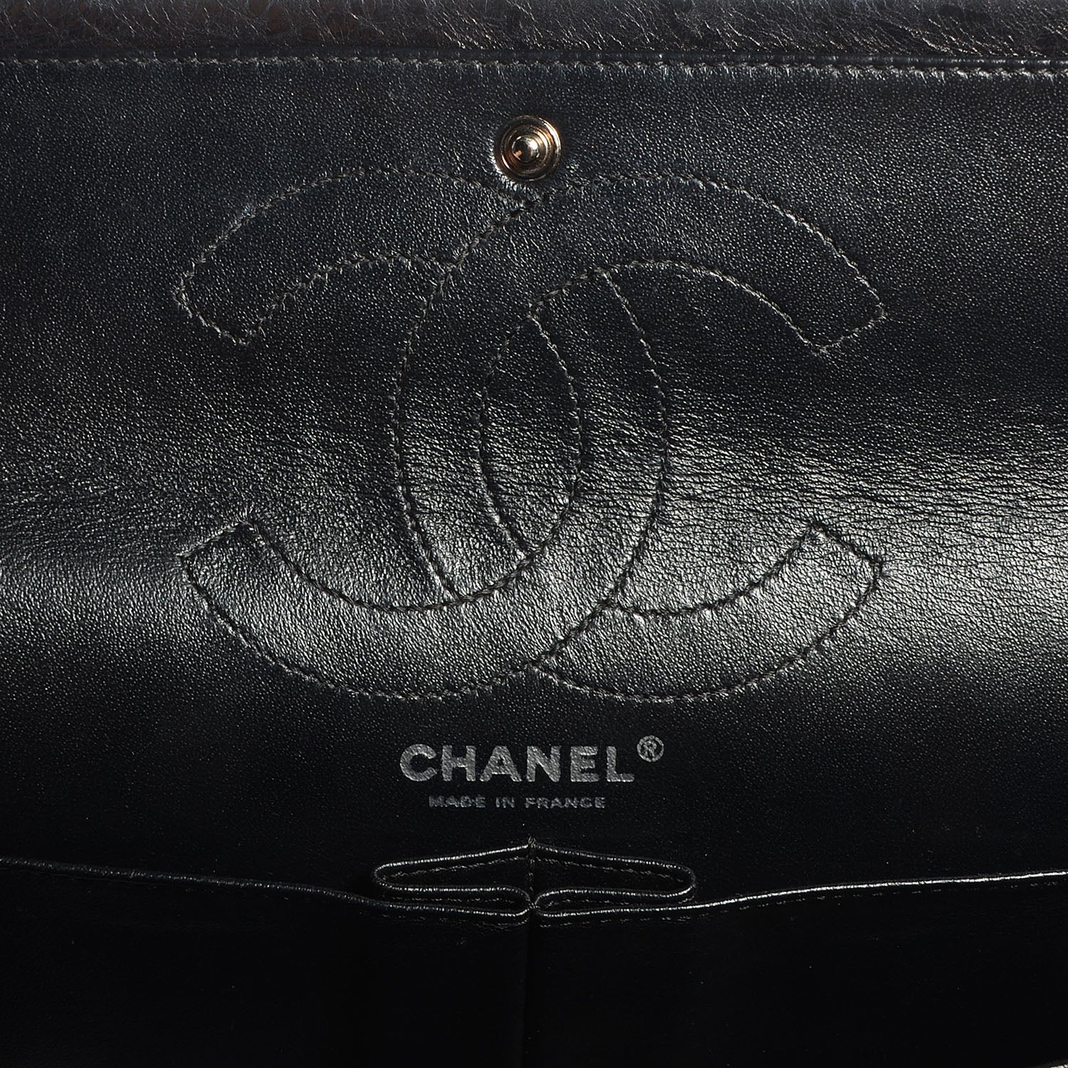 Chanel Aged Calfskin 2.55 Reissue 226 Flap Metallic Black 5 of 7