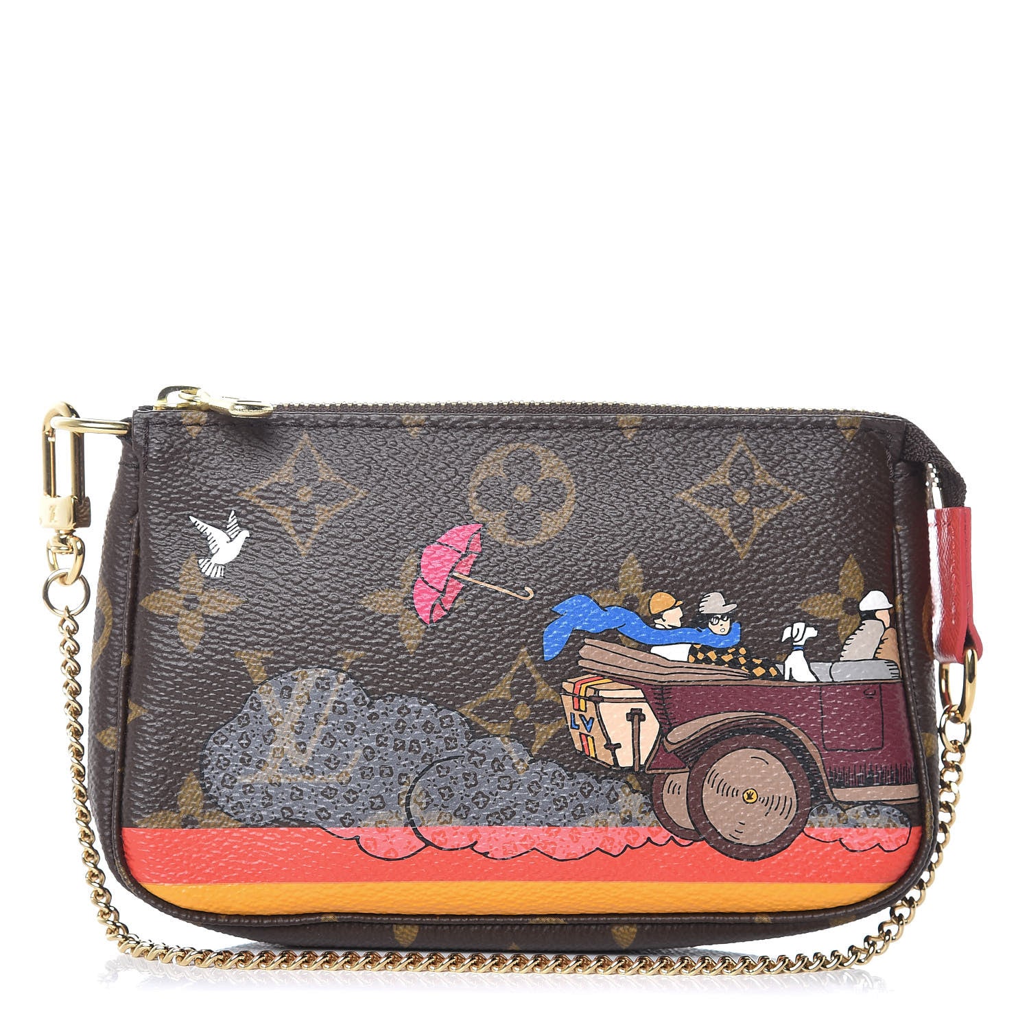 Louis Vuitton Monogram 2015 Christmas Animation Mini Pochette Accessories 1 of 8