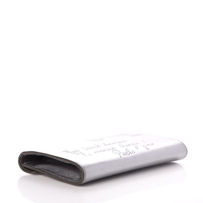 Saint Laurent Metallic Calfskin Y-Mail Clutch Silver 4 of 7