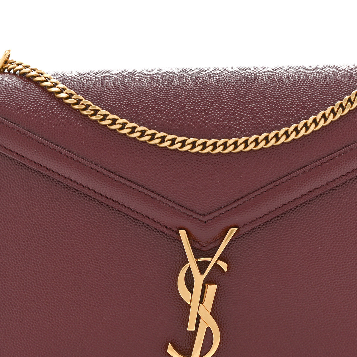 Grain De Poudre Monogram Cassandra Clasp Bag Rouge Legion
