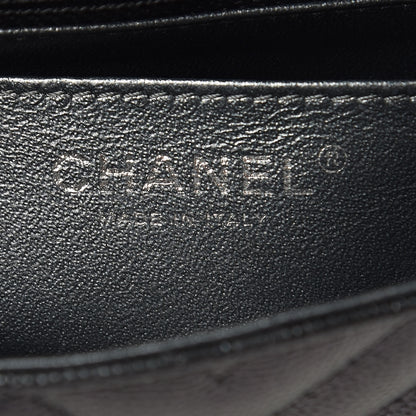 Chanel Iridescent Caviar Chevron Quilted Mini Rectangular Flap Black 6 of 9