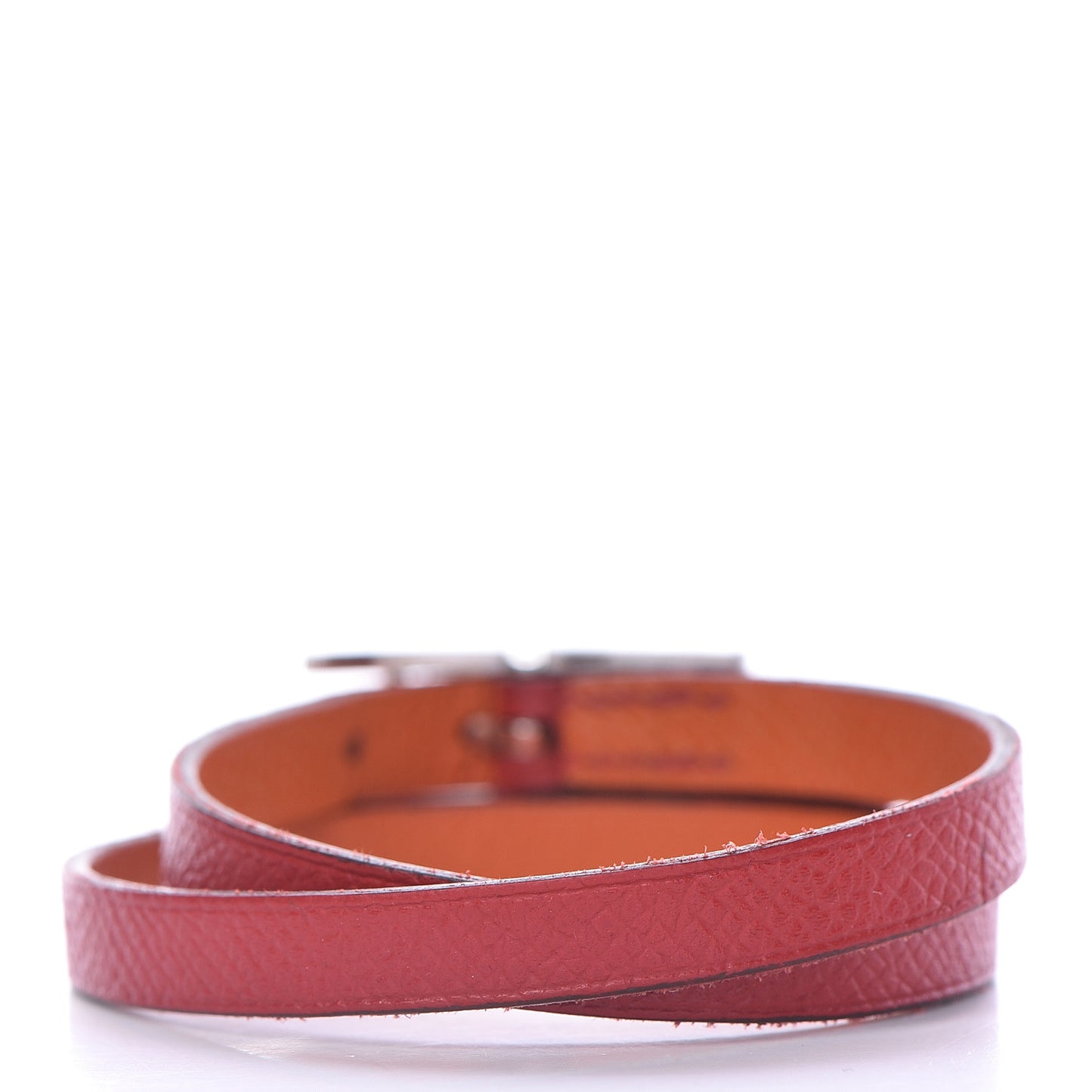 Epsom Behapi Double Tour Bracelet S Rouge Casaque Orange