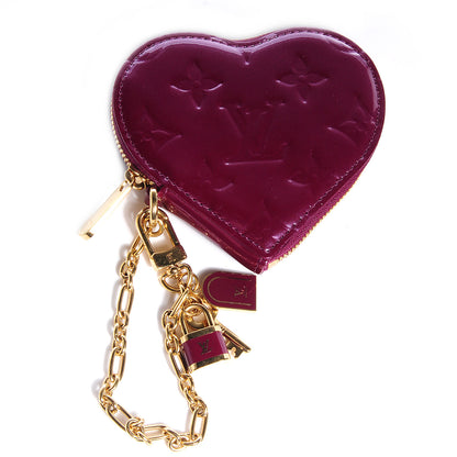 Louis Vuitton Vernis Heart Coin Purse Violet 1 of 7