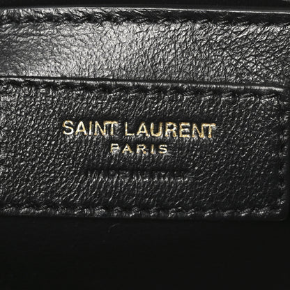 Saint Laurent Lambskin Mixed Matelasse Triquilt Medium Monogram Satchel Crema Soft 6 of 10