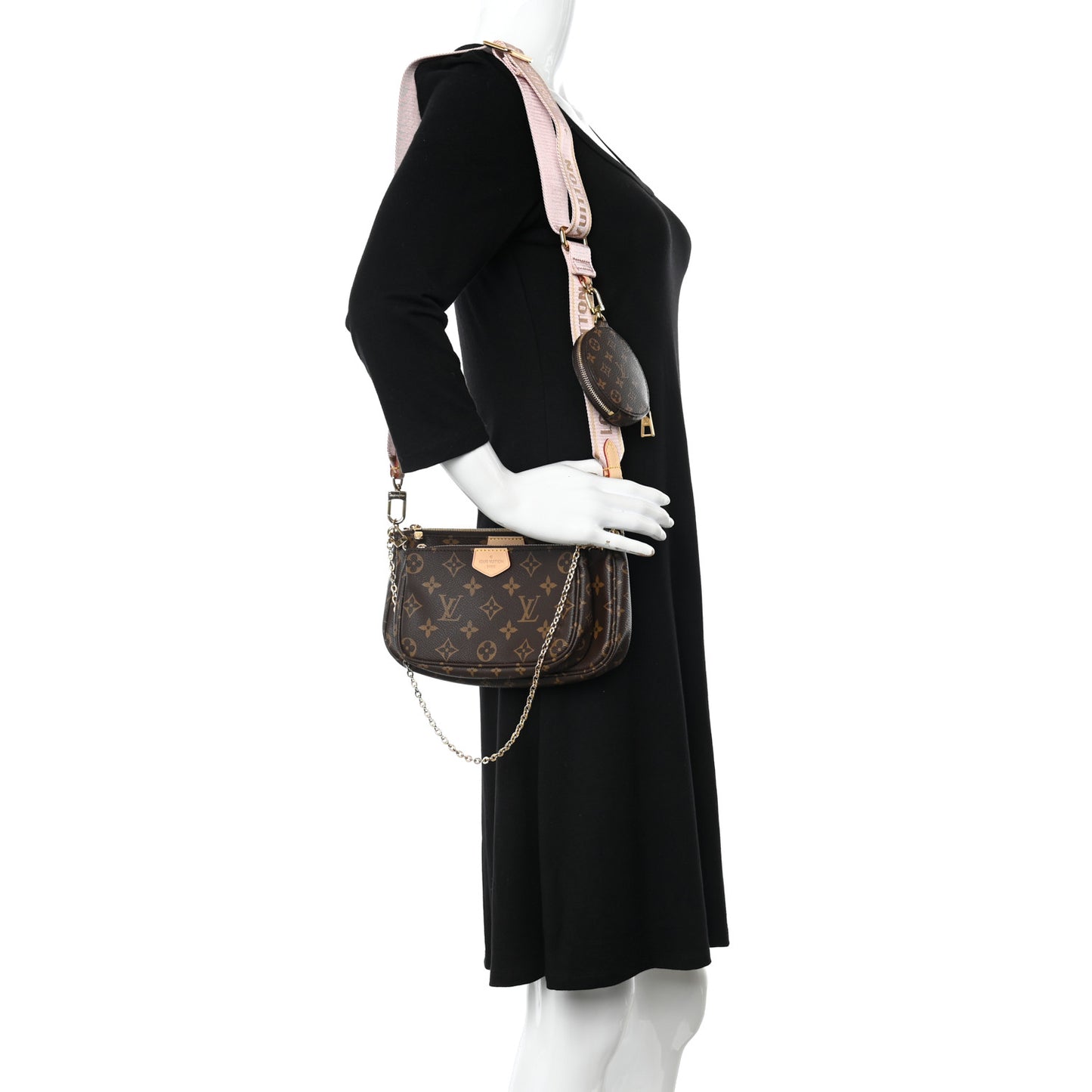 Monogram Multi Pochette Accessories Rose Clair