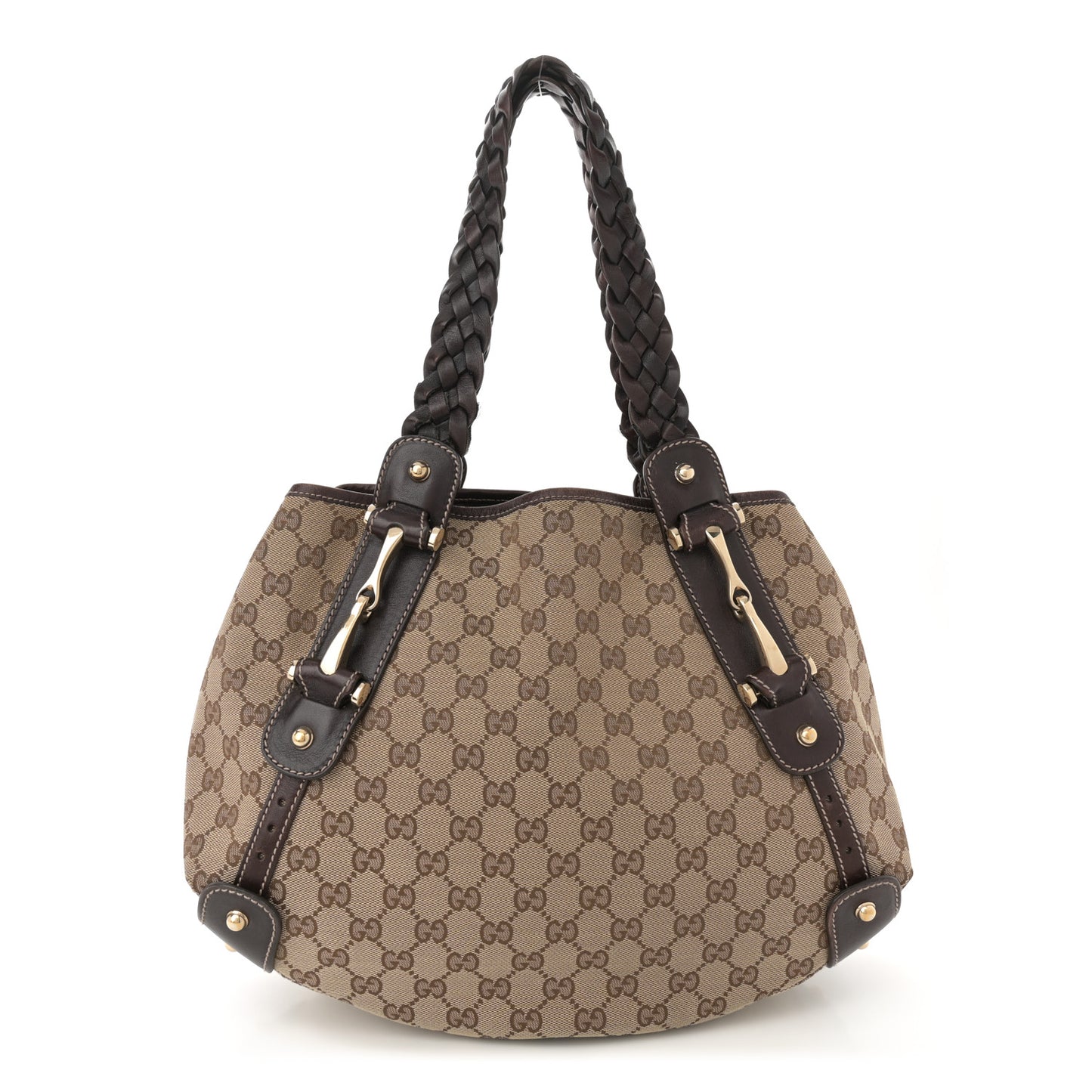 Monogram Small Pelham Shoulder Bag Dark Brown