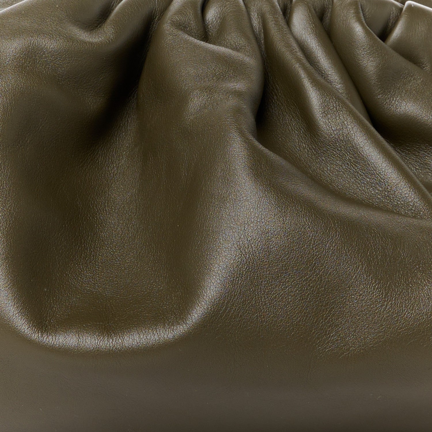 Bottega Veneta Smooth Butter Calf The Pouch Oversized Clutch Kaki Fondent 8 of 12