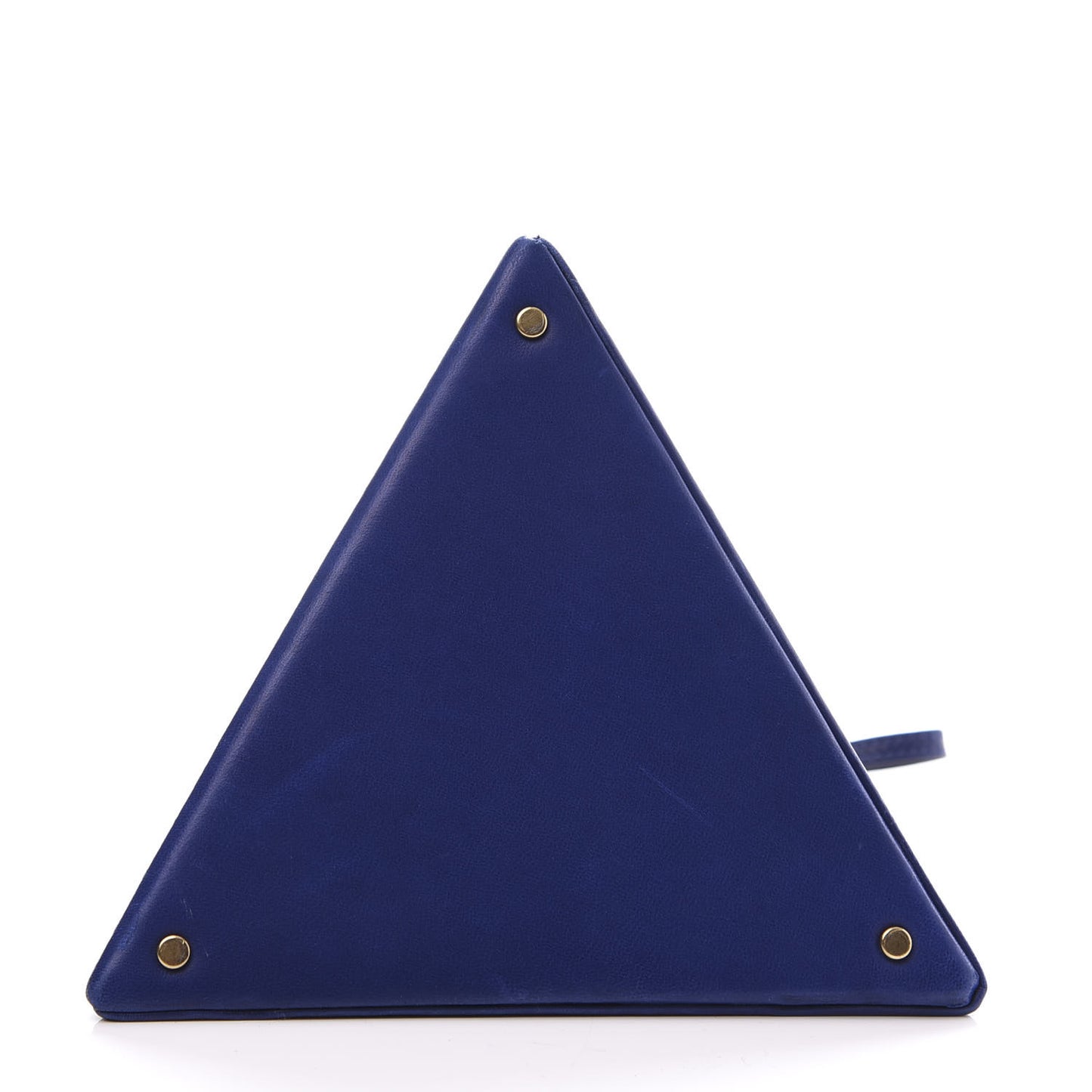 Lambskin Pyramid Clutch Blue