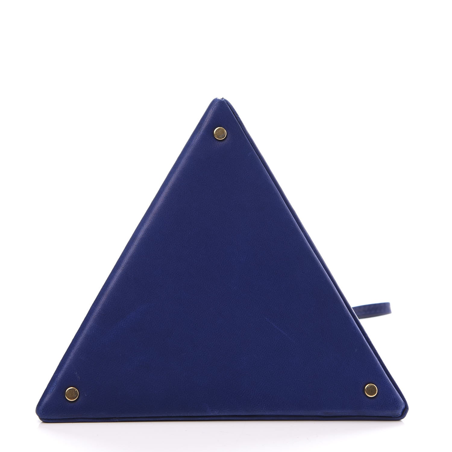 Saint Laurent Lambskin Pyramid Clutch Blue 3 of 11